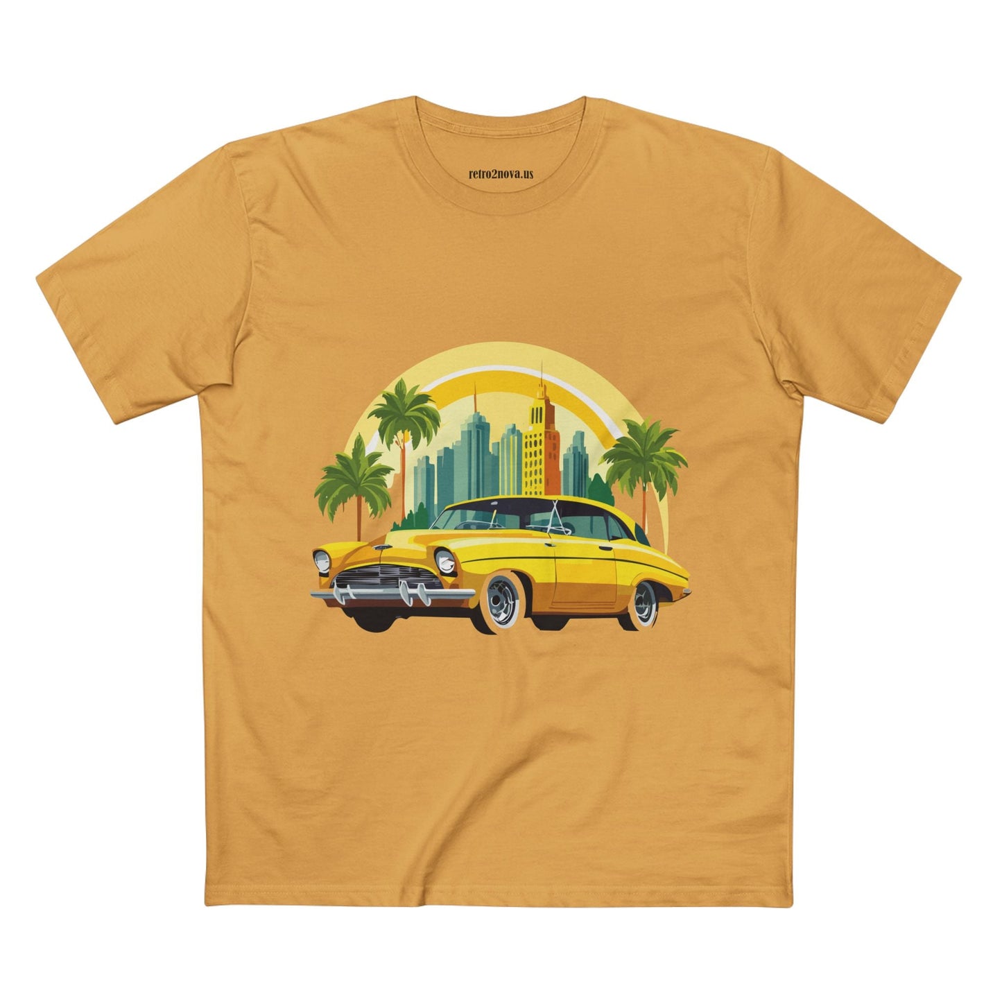 Retro Car Shirt Vintage Car Shirt Unisex Premium Cotton Tee With Original Art Design RC 24