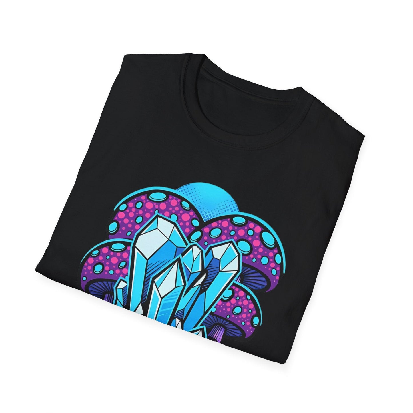 Mashroom Tee Shirt Softstyle Gildan 64000 100 Percent Ring Spun Cotton Breathable Funny Fungus