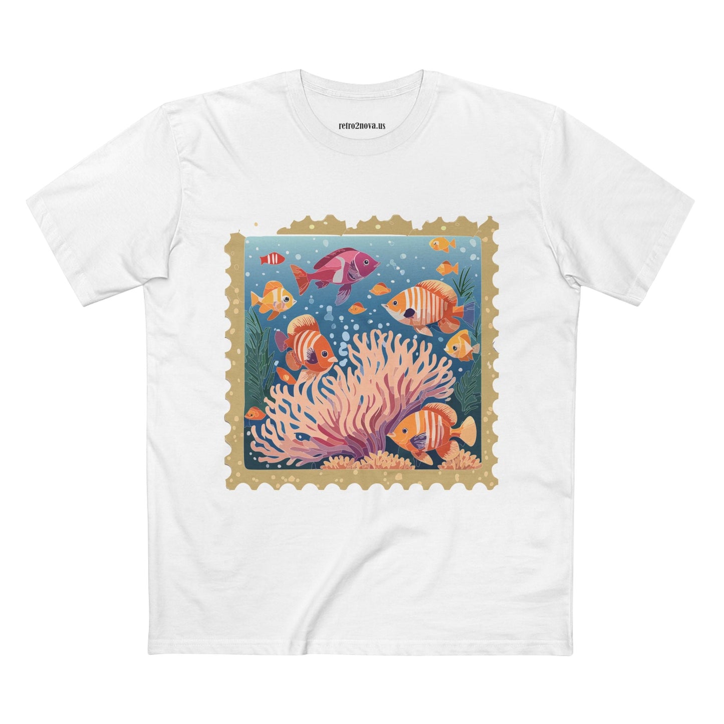 Postage Stamp Shirt Unisex Tee Art Design Premium Cotton Staple Shirt PS19 Limited Edition