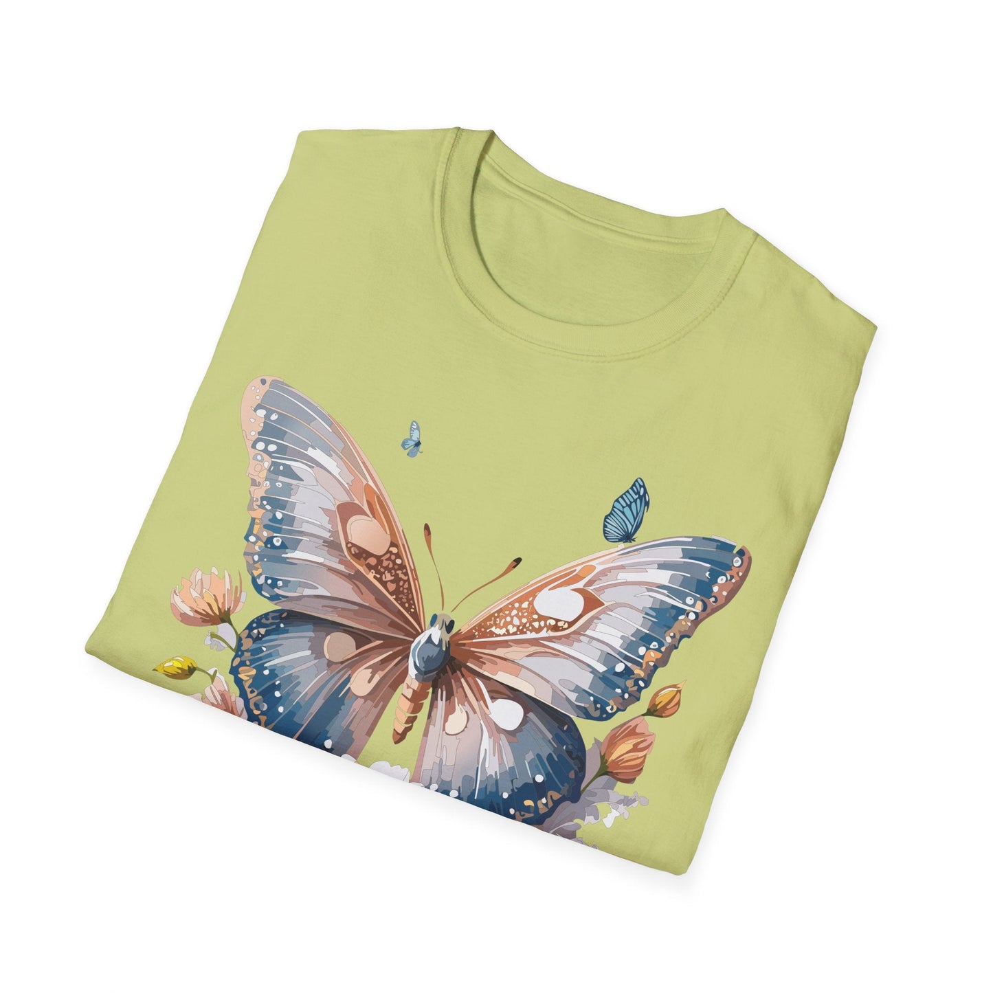 Butterfly Shirt Unisex Monarch Design Gildan 64000 Ring Spun Cotton Softstyle Tee For Comfort