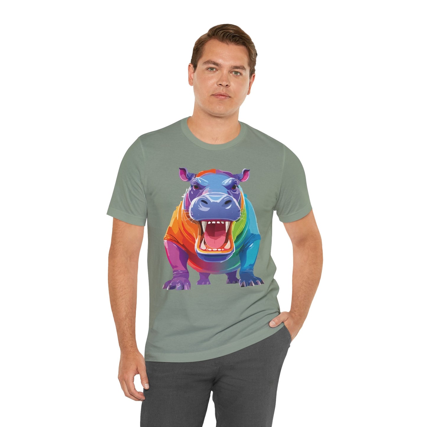 Unisex Animal Tee Shirt With Art Design Wild Animals Graphic Tee For Men Women All Sizes