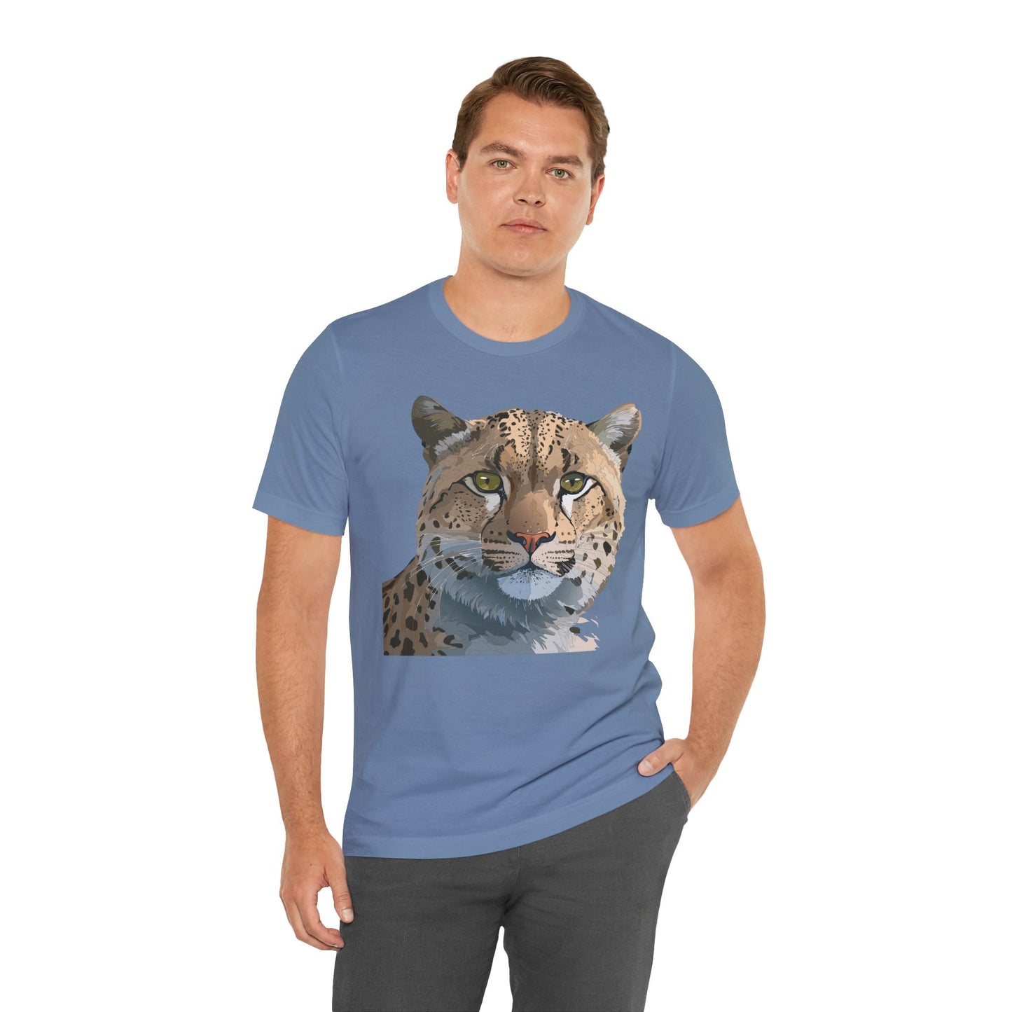 Unisex Animal Shirt With Animals Art Design Tee Short Sleeve Wildlife Print Tee Shirt