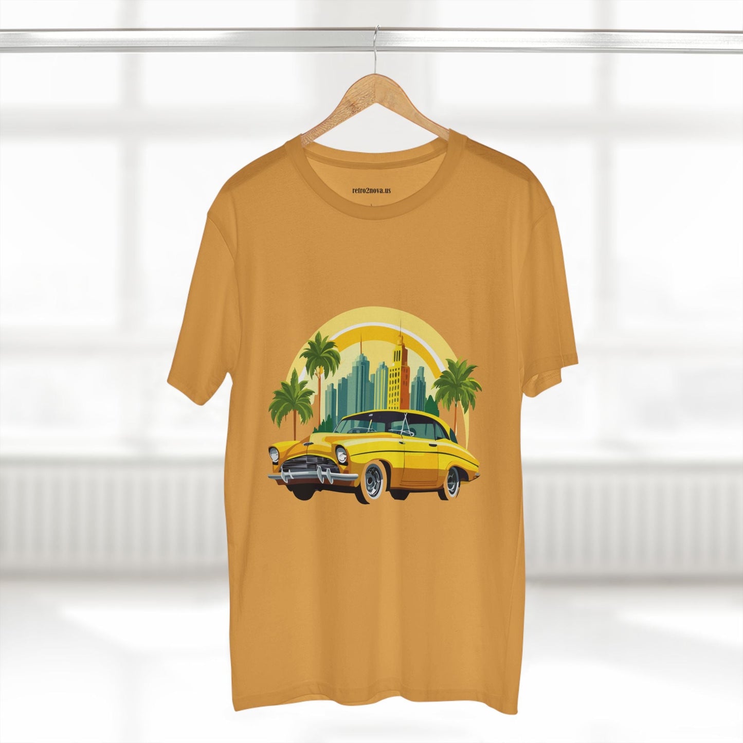 Retro Car Shirt Vintage Car Shirt Unisex Premium Cotton Tee With Original Art Design RC 24