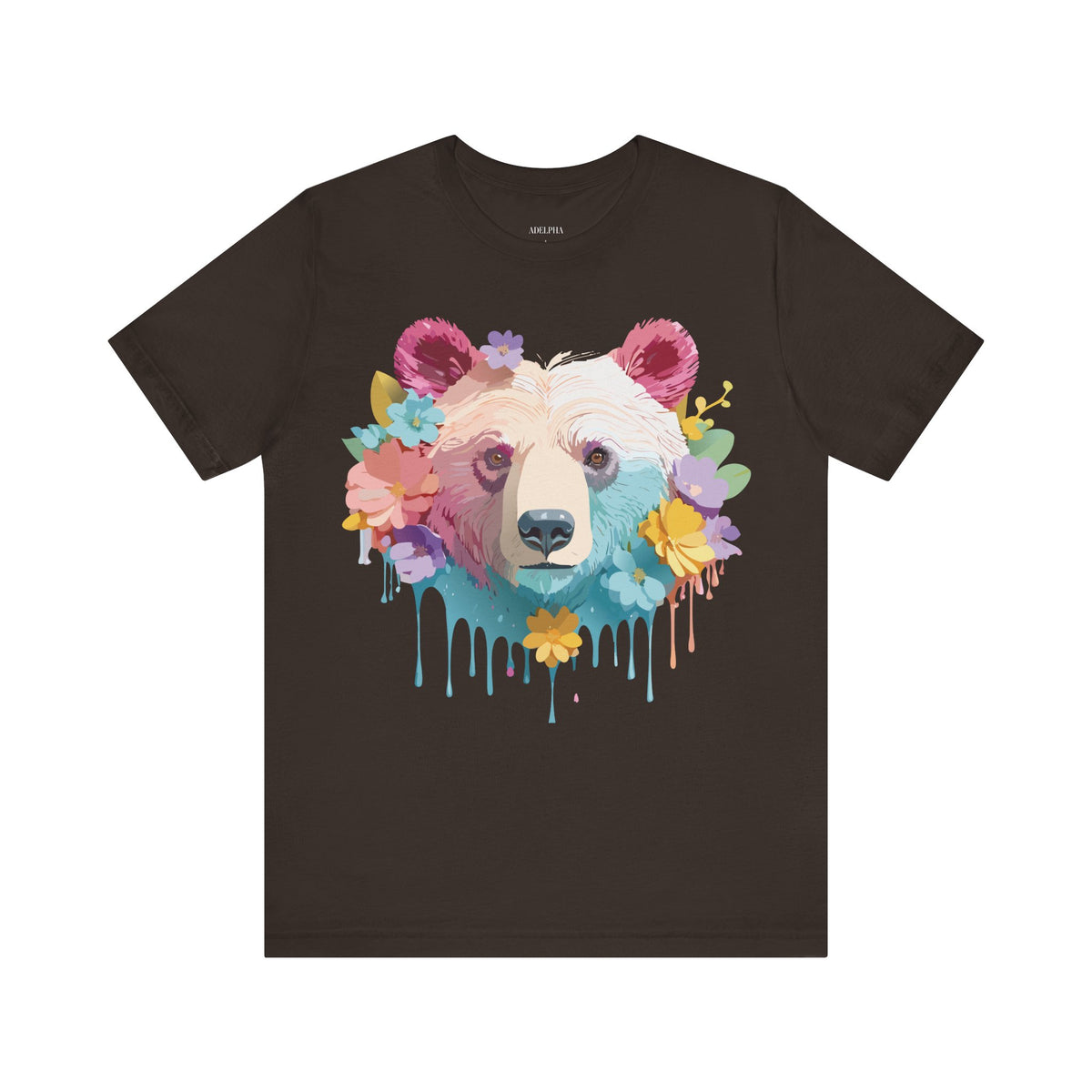 Bear Graphic Design Tee Bella+Canvas Unisex 100 Cotton Tee Shirt a116