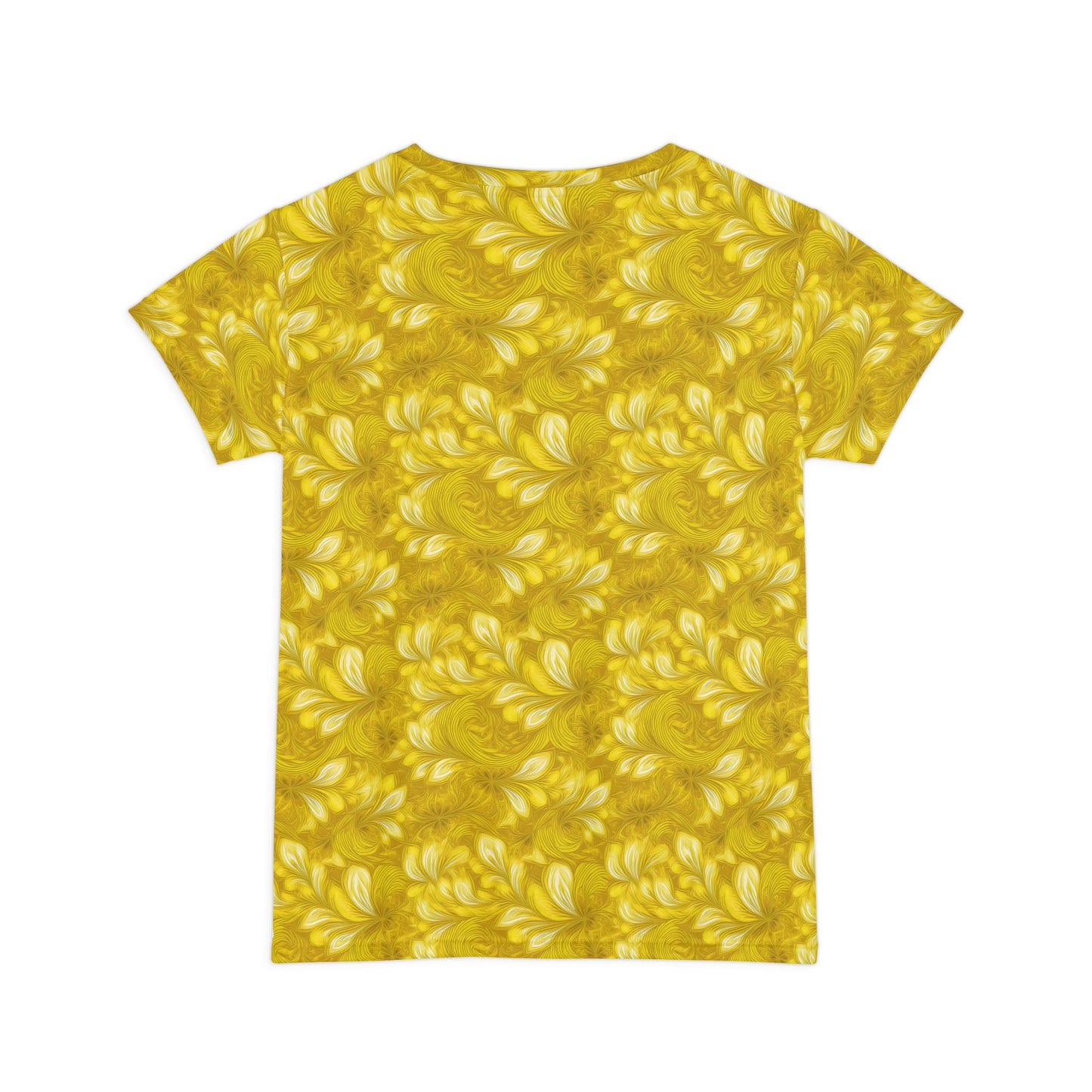 Women Poly Span T-Shirt with Floral Print
