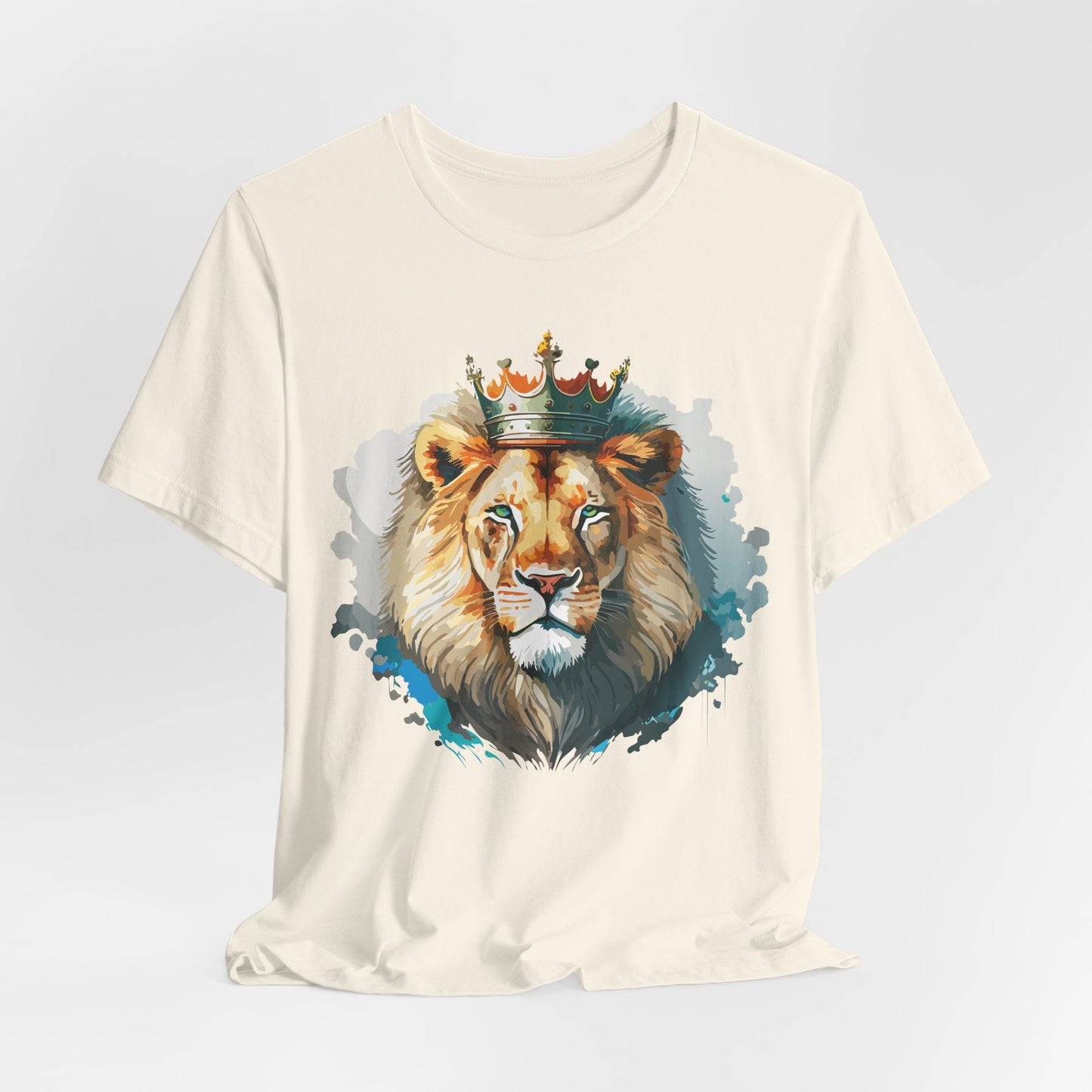Lion Shirt, Animal Shirt, T-Shirt with Lion, Art Design Tee, Animal Tees, Safari T-Shirt, Crown Tee 13