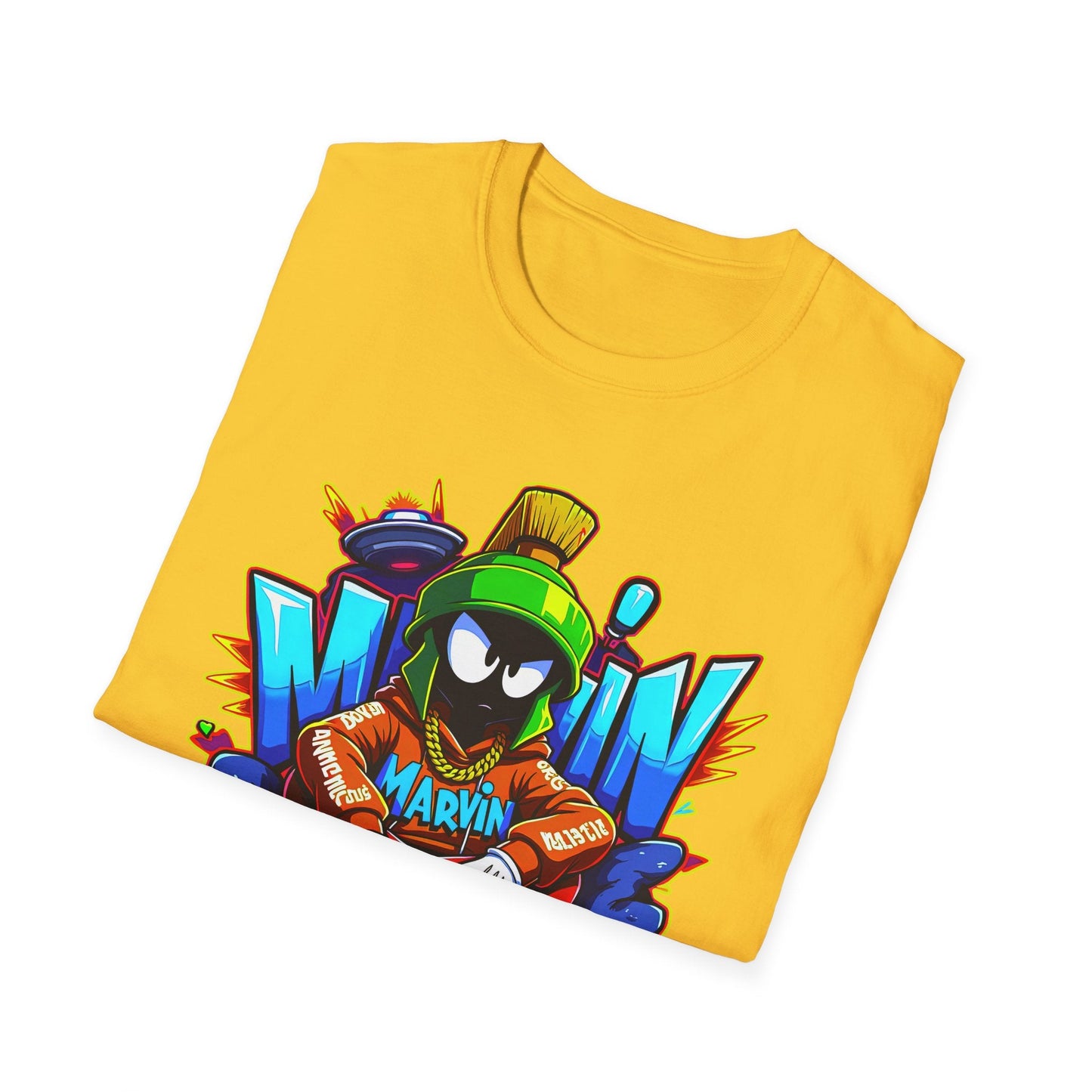 Unisex Cartoon T Shirt With Funny Animals Animation Graphic Gildan Softstyle 64000