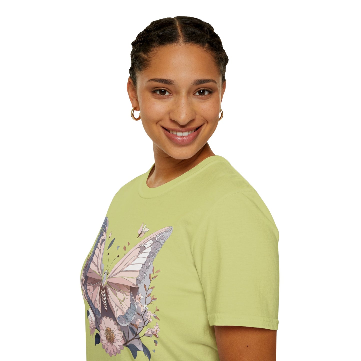 Butterfly Shirt Unisex Gildan Softstyle 64000 Monarch Butterfly Tee 100 Percent Ring Spun Cotton