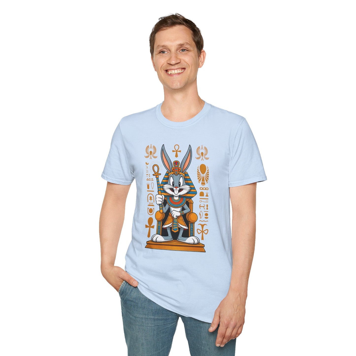 Bugs Bunny T Shirt Unisex Softstyle 64000 Cartoon Animation Tee Ring Spun Cotton