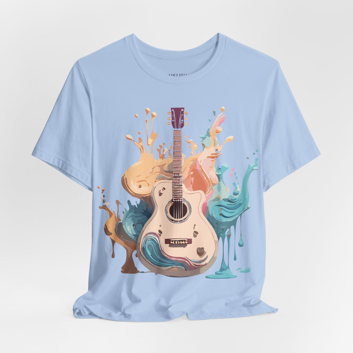 Music Graphic Unisex 100 Cotton Vintage Art with Musical Elements Tee 62