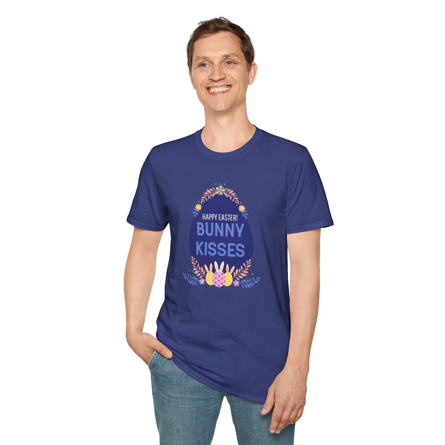 Easter Bunny Kisses T Shirt Unisex Gildan Softstyle Tee With Easter Signature Prints Design