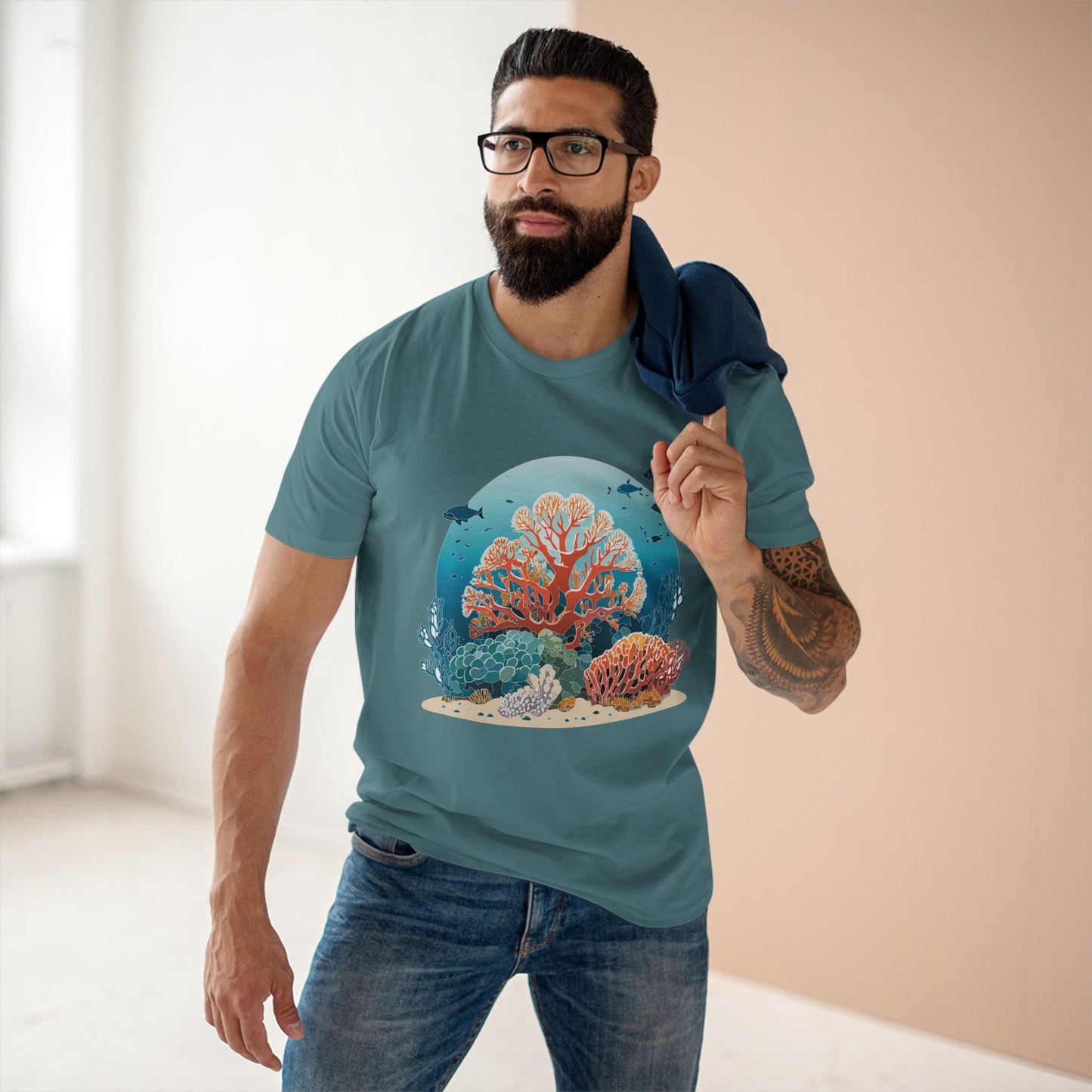 Ocean Coast Graphic Unisex 100 Cotton Staple Tee 3