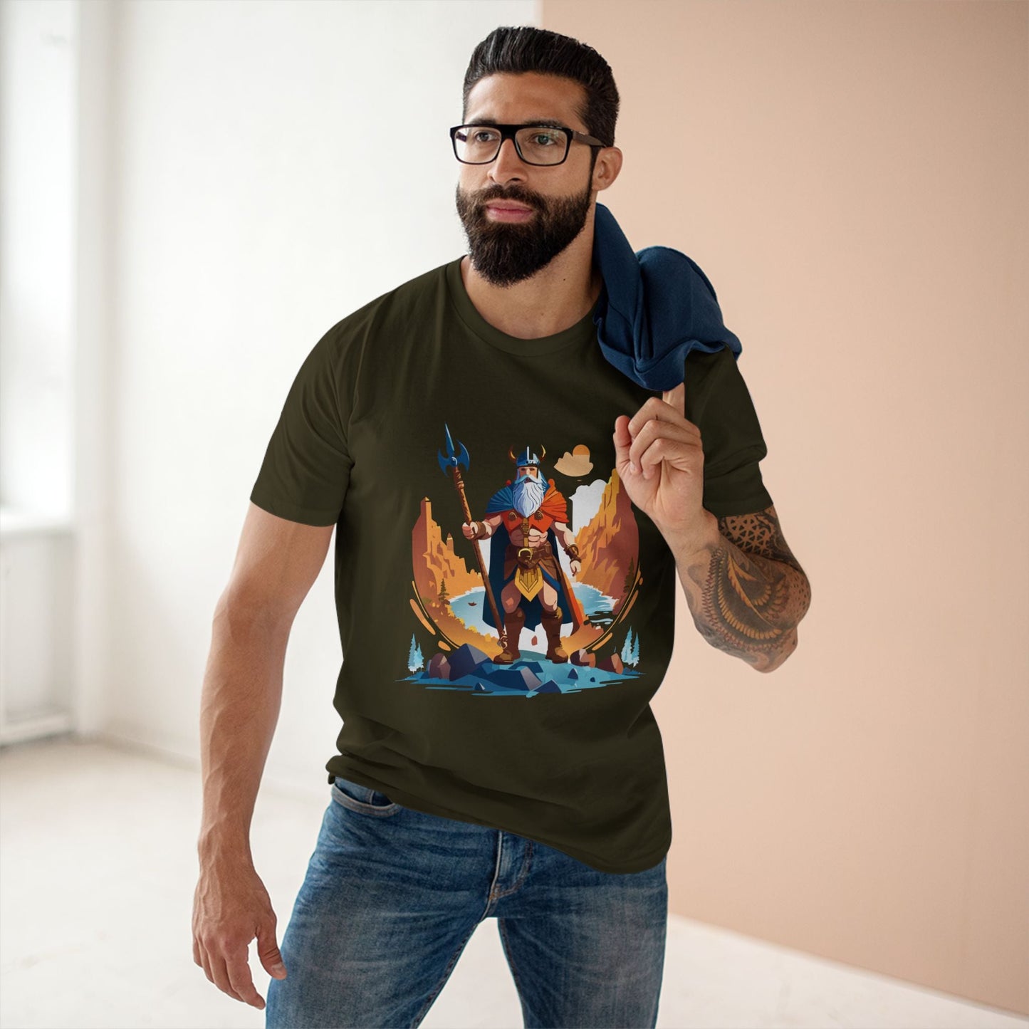 Viking Graphic Unisex 100 Cotton Staple Tee 2