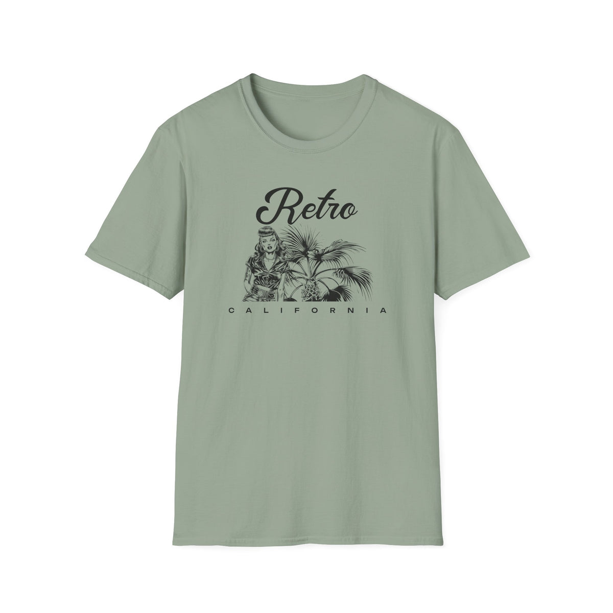 Retro California Vintage Palm Beach Graphic Tee Gildan Unisex 100 Cotton Tee Shirt d202