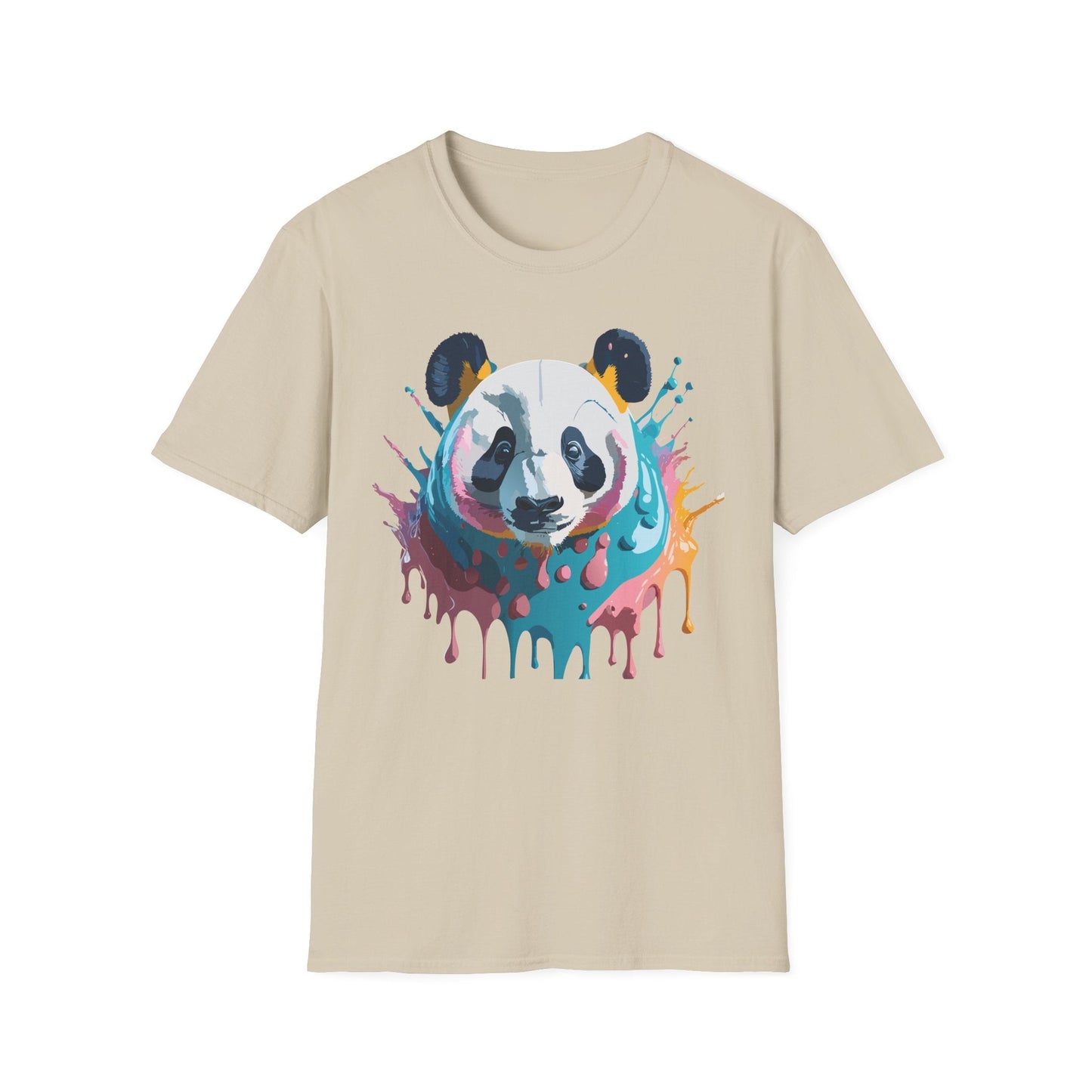 Panda Shirt Unisex T Shirt Gildan Softstyle 64000 Panda Graphic Animal Tee 100 Percent Cotton