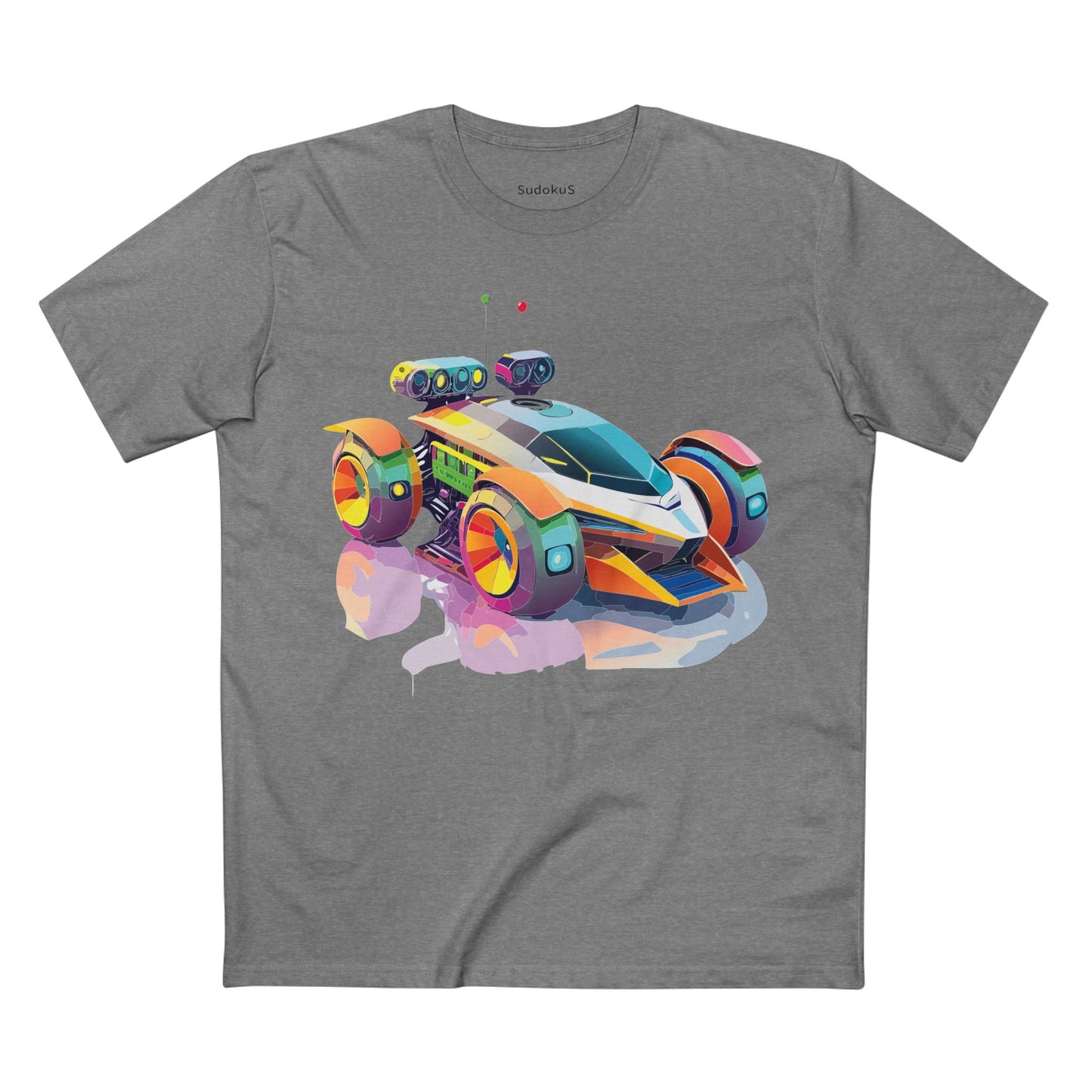 Car Graphic Unisex 100 Cotton Staple Tee 26