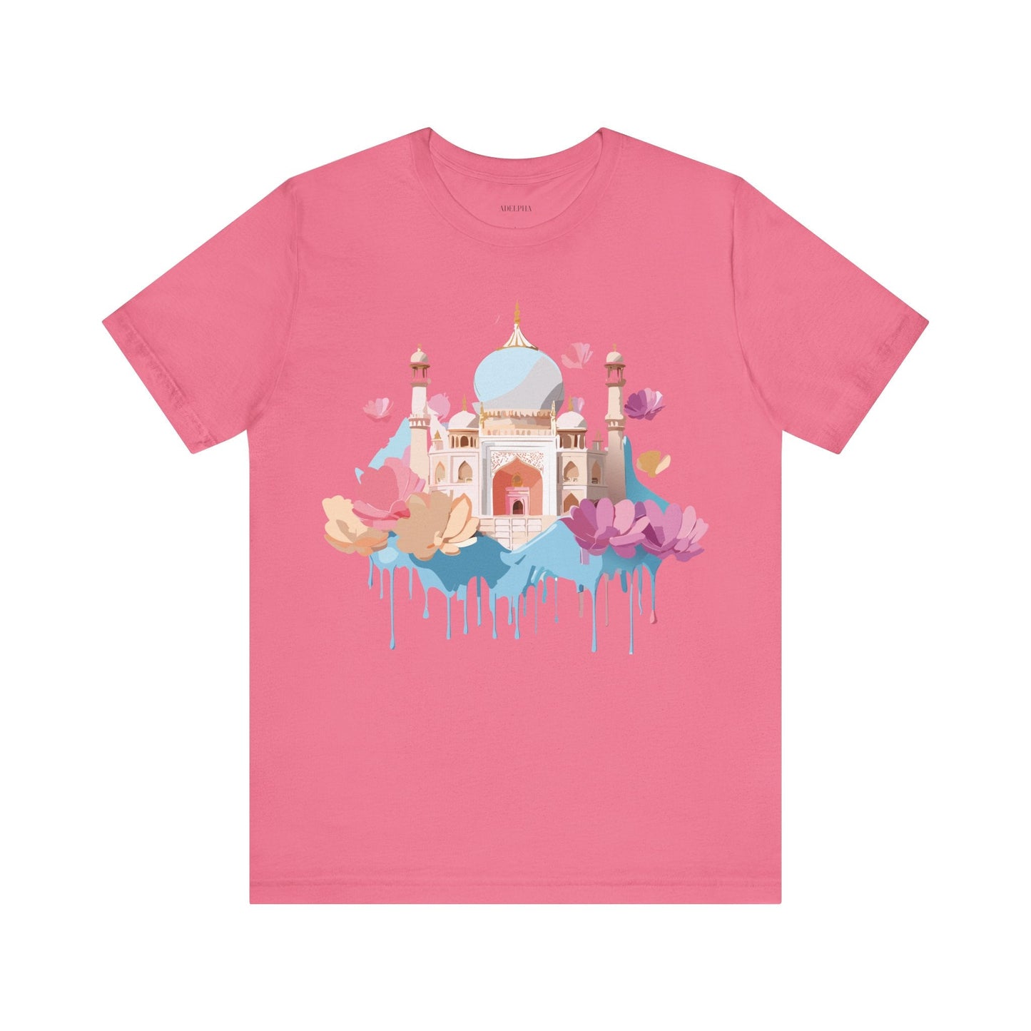Tourist Shirt Taj Mahal Graphic Tee Unisex Short Sleeve Art From Adelpha Vintage Inspired