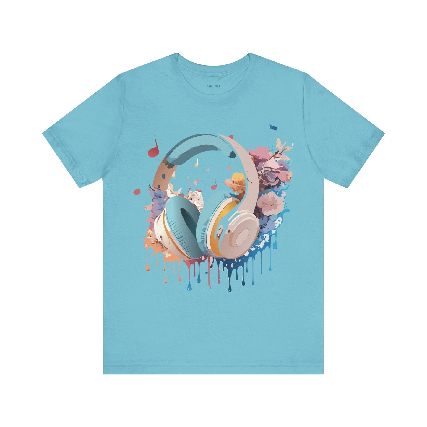 Unisex Graphic Tee Adelpha Art Design Vintage Music Inspired Short Sleeve Jersey Premium
