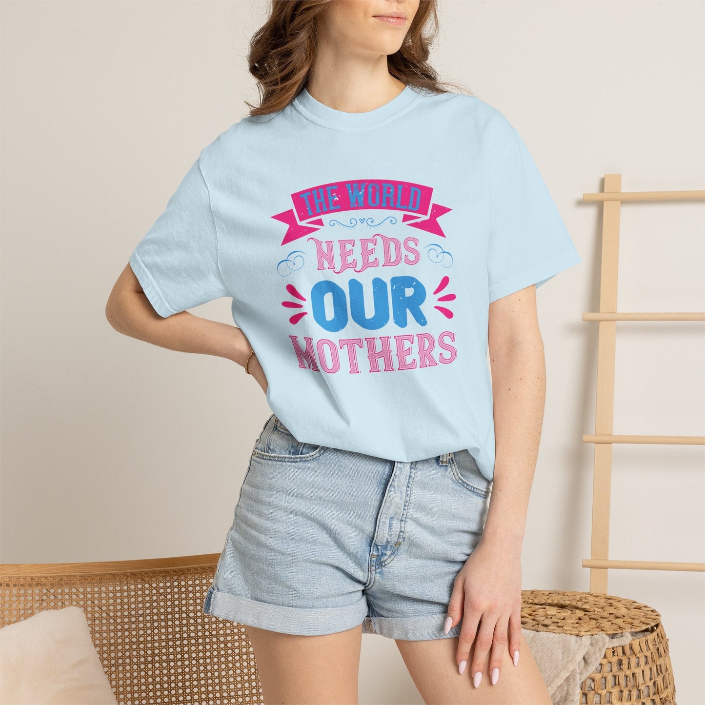 Mom T-shirt Mother Day Mama Tee Unisex Comfort Colors Garment-Dyed Cotton h95