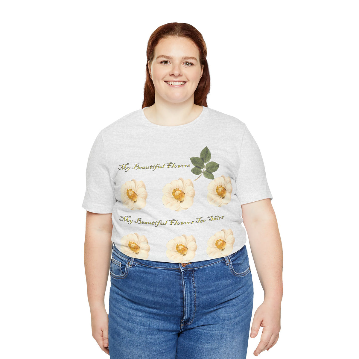Floral Graphic Tee Shirt - Bella+Canvas Unisex 100 Cotton 53