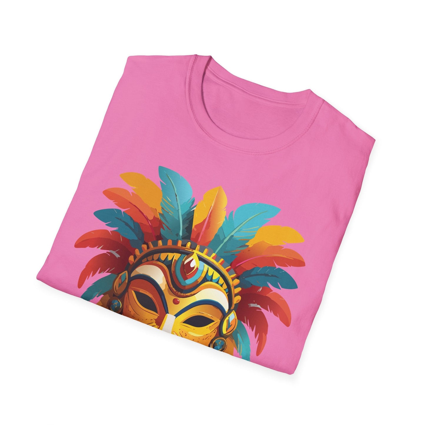 Mask Graphic Unisex Cotton Masquerade Design Artwork Tee 3