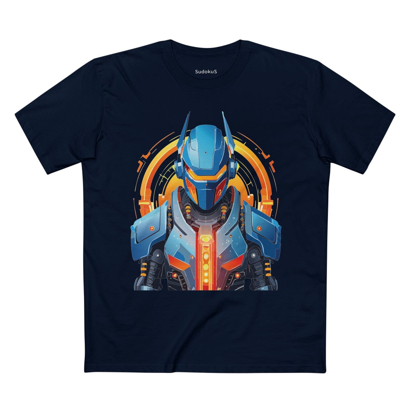 Cyborg Robot Graphic Unisex 100 Cotton Staple Tee 9