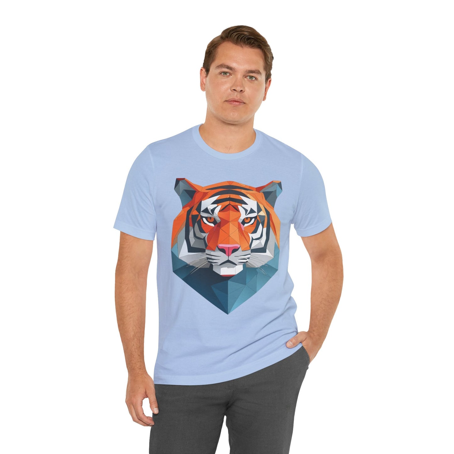 Unisex Animal Artwork Tee Shirt With Wild Animals Design For Everyday Wear And Comfort
