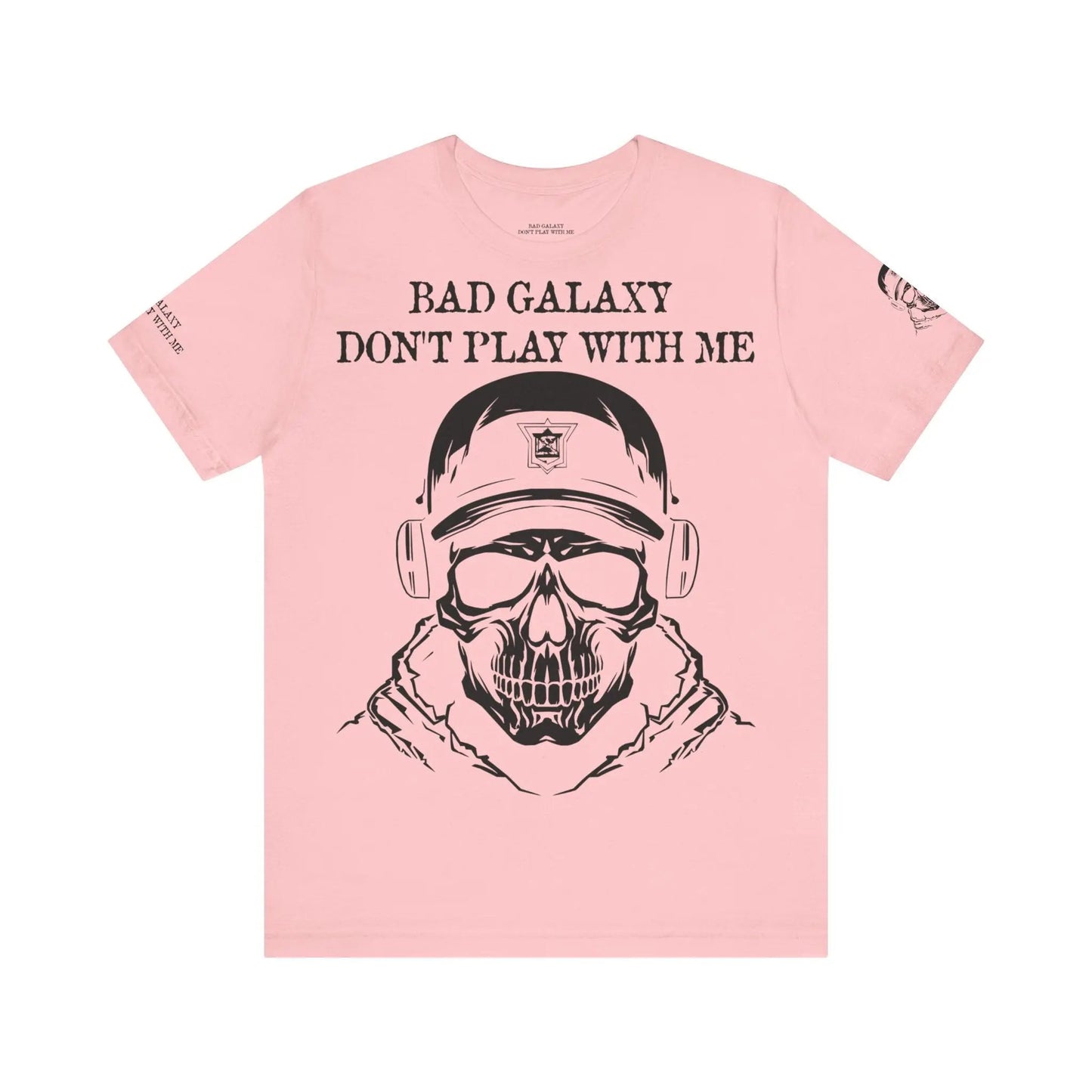Bad Galaxy Skull T Shirt Made To Order 100 Percent Cotton USA Printed Tee With Eco Friendly Inks