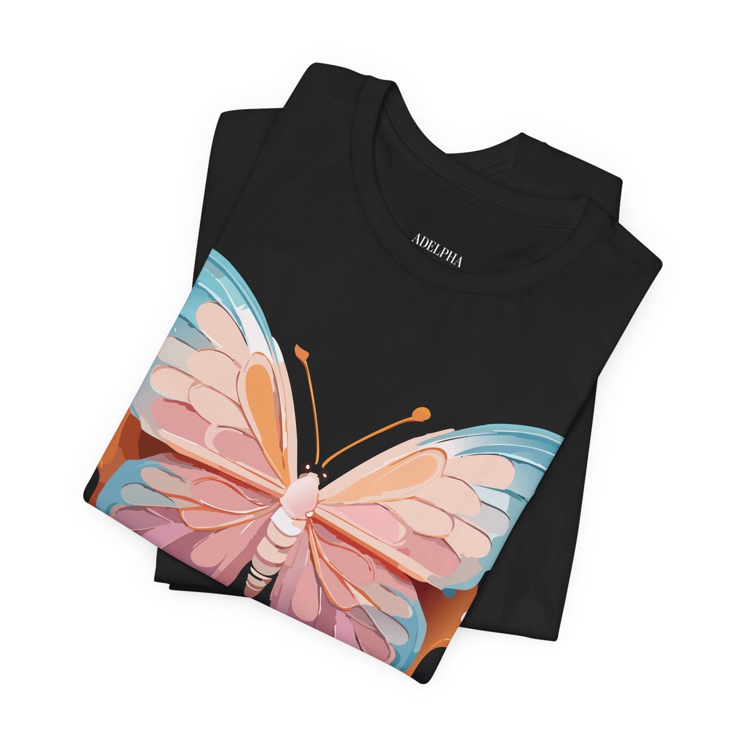 Butterfly Graphic Unisex 100 Cotton Lightweight Vintage Design Jersey Tee 86