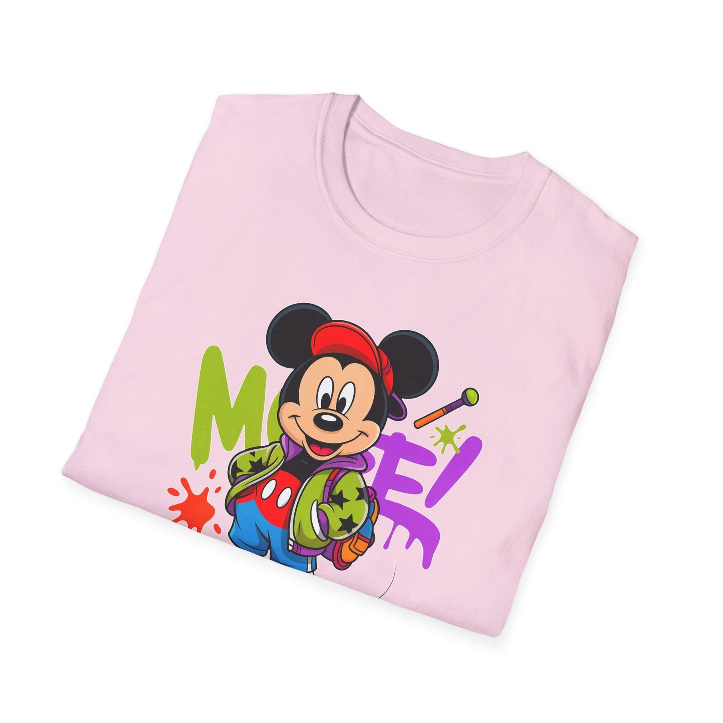 Unisex Cartoon T Shirt with Animation Design Funny Animals Tee Gildan Softstyle 64000