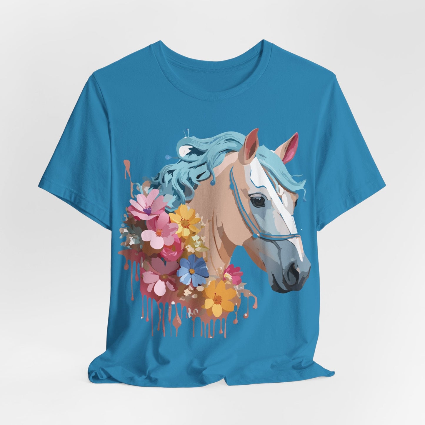 Unisex Horse Graphic Tee From Adelpha Vintage Inspired Art Shirt Short Sleeve Jersey