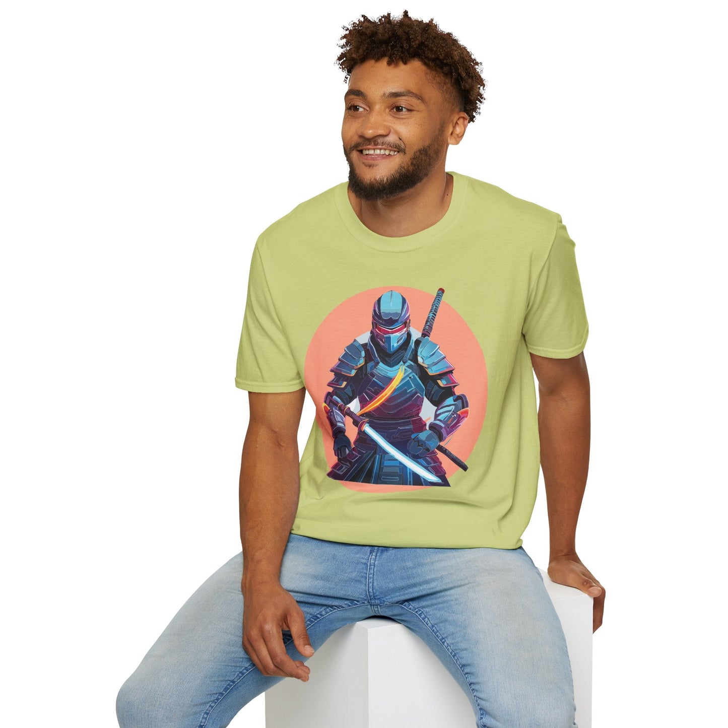 Samurai Shirt Unisex T Shirt 100 Percent Ring Spun Cotton Softstyle Tee Gildan 64000