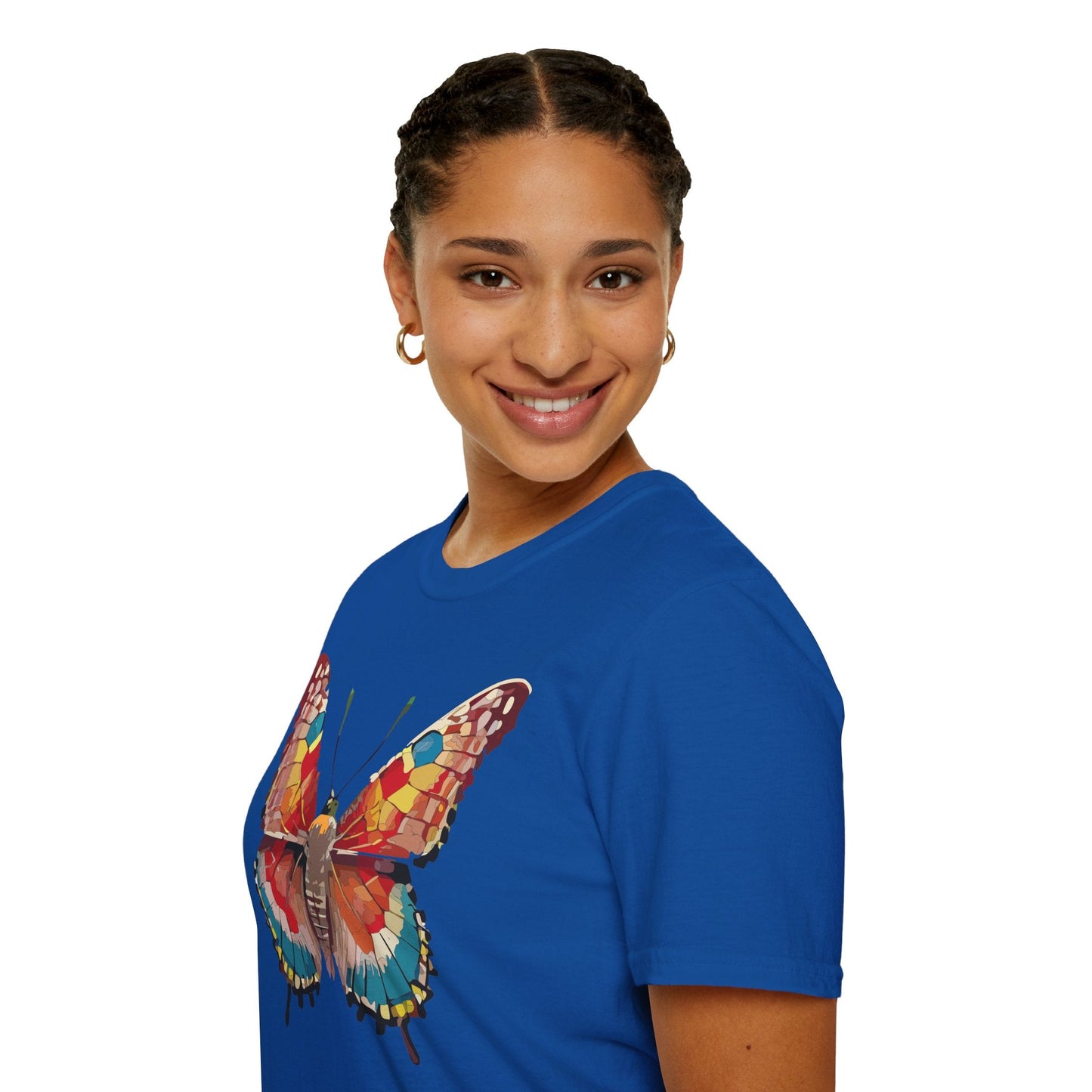 Butterfly Shirt Unisex Monarch Tee Softstyle 100 Percent Ring Spun Cotton Quality Gildan 64000
