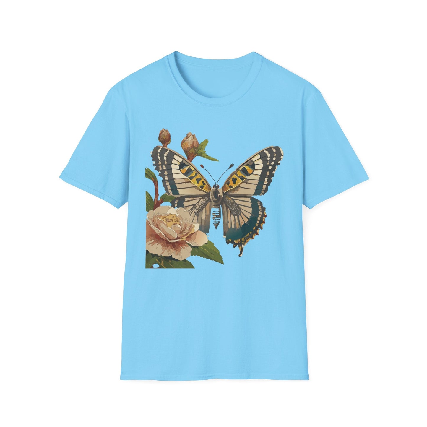 Butterfly Shirt Unisex T Shirt Monarch Butterfly Gildan Softstyle 64000 Cotton Tee