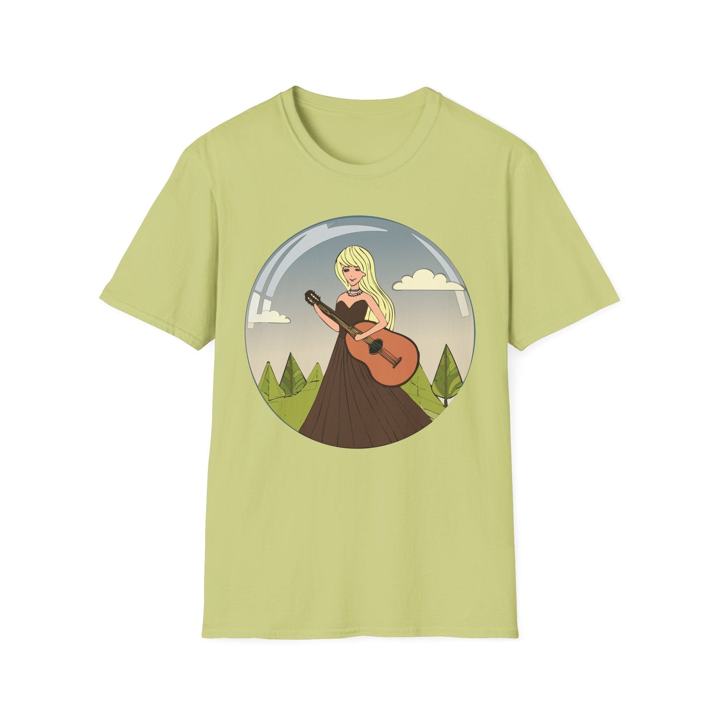 Womens Graphic T Shirt Art Design Tee Softstyle 100 Percent Ring Spun Cotton Short Sleeve