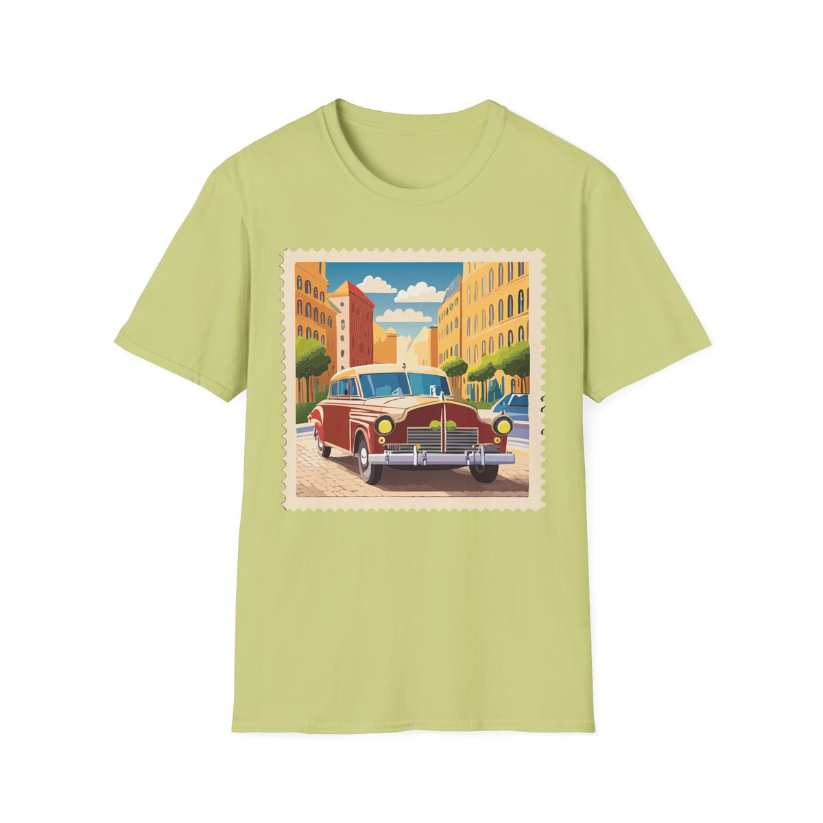 Vintage Convertible Car illustration T-Shirt | Retro City Street