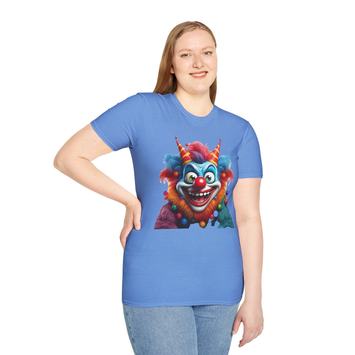 Clown Shirt For Men And Women Funny Circus Tee Scary Man Shirt Unisex Softstyle Tee