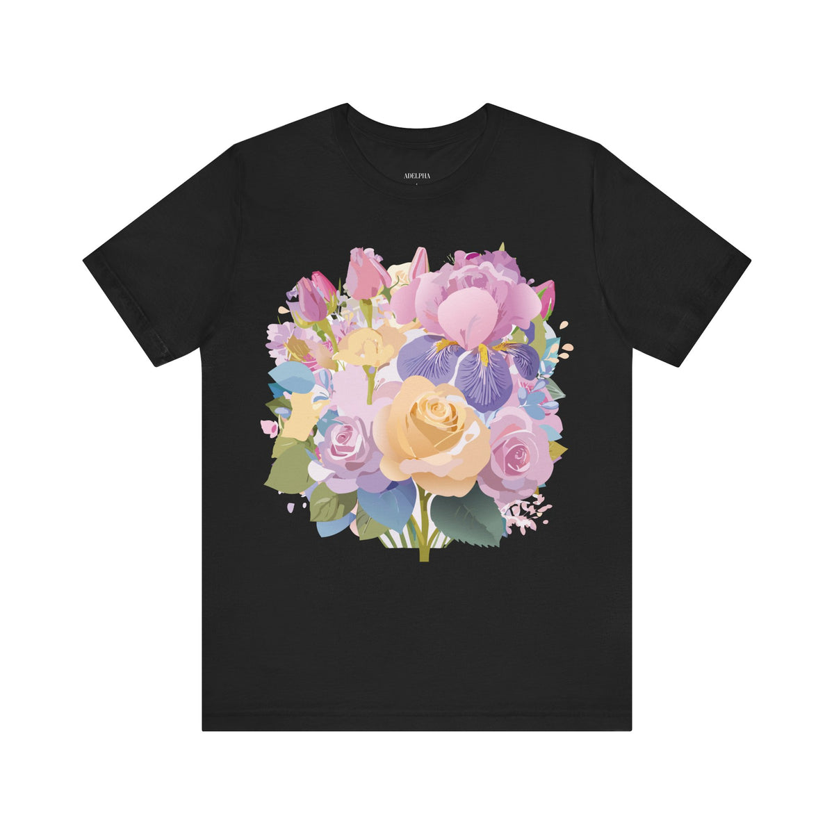 Floral Graphic Tee Shirt - Bella+Canvas Unisex 100 Cotton 45