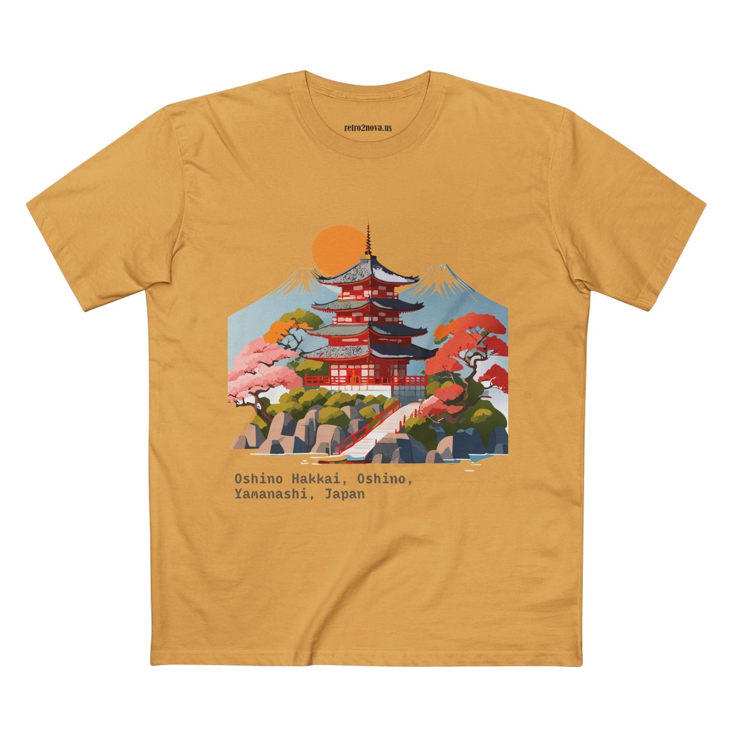 Retro2Nova Unisex Cotton Art Tee Travel Shirt Japan Shirt Style Discover Everyday Comfort