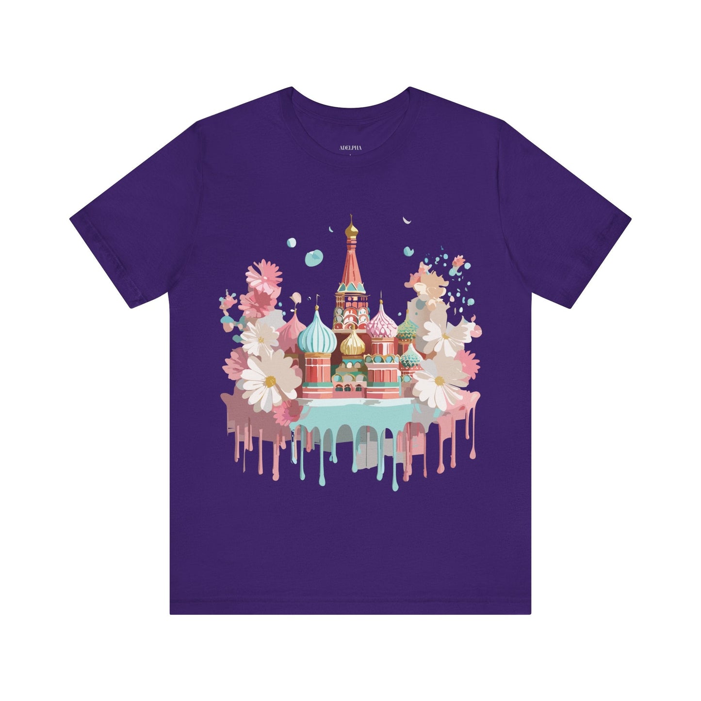Unisex Moscow Tourist Shirt Graphic Tee by Adelpha Vintage Inspired Art Design Premium Quality