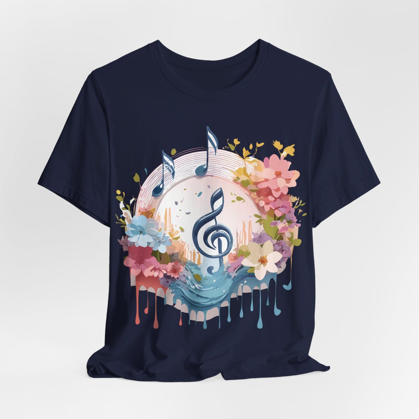 Adelpha Graphic Music T Shirt Unisex Jersey Short Sleeve Tee With Vintage Artwork
