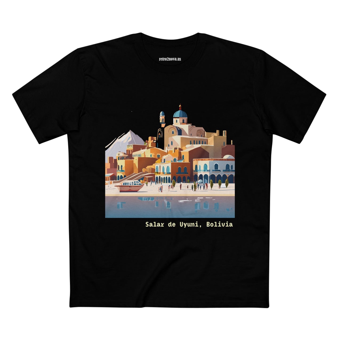 Bolivia Travel Shirt Unisex Premium Cotton Art Tee TT17 Retro2Nova Original Art Design Collection