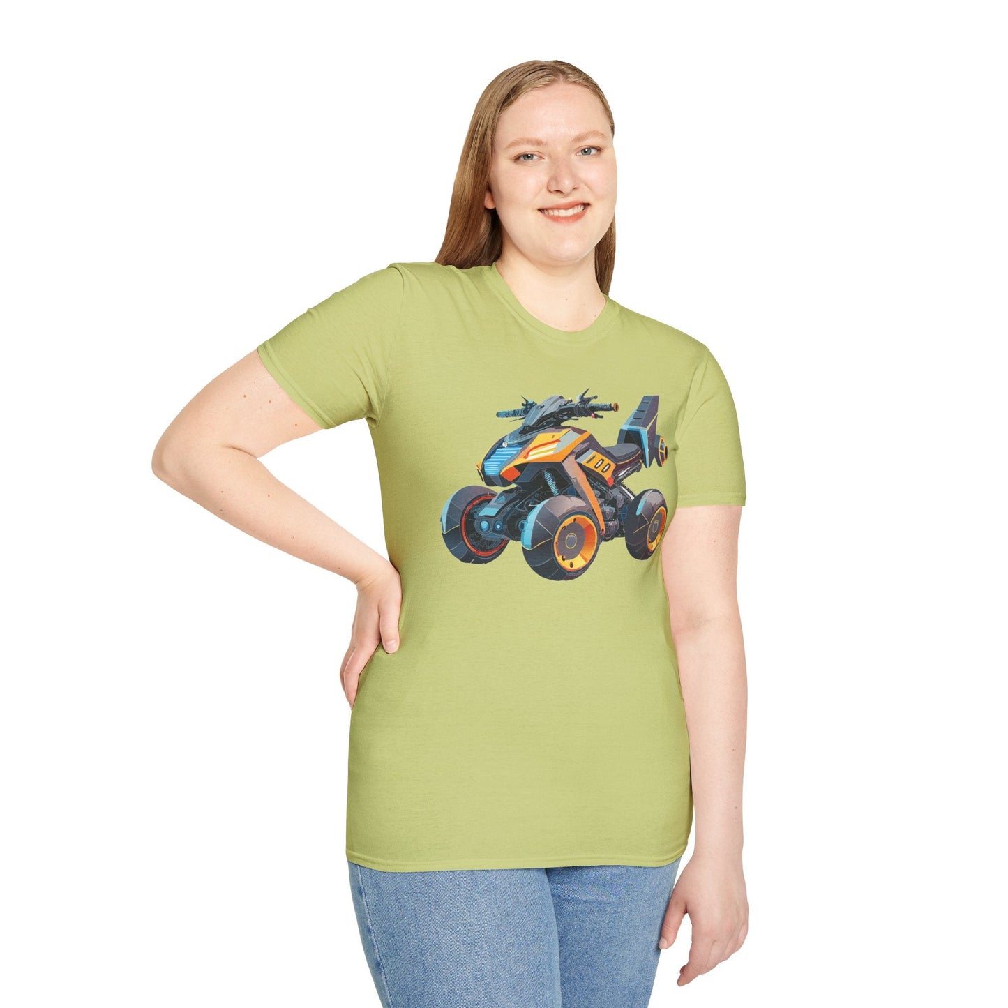 Unisex Bike T Shirt Moto Shirt With Motorcycle Design MTB Tee For Riders One Hundred Percent Cotton
