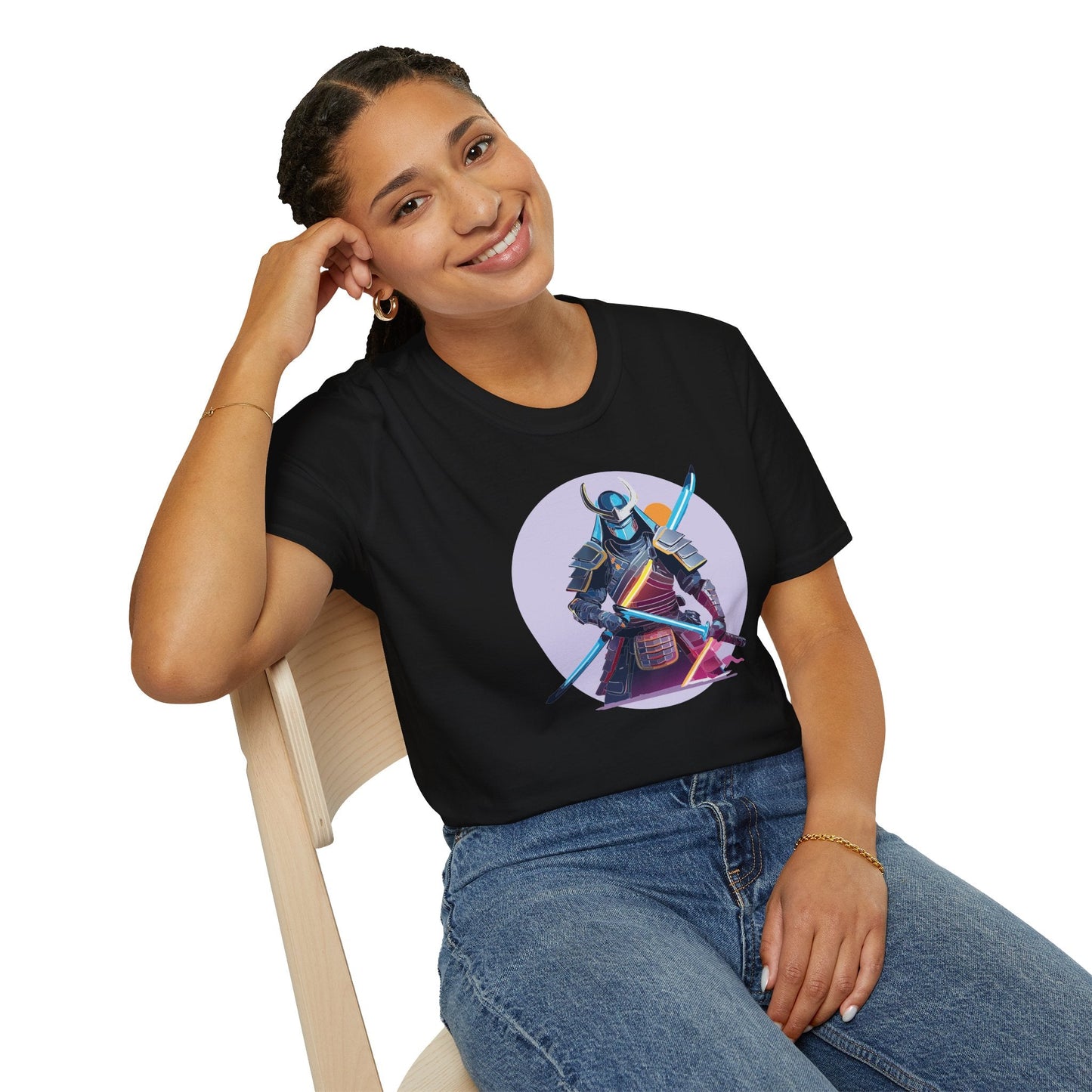 Samurai Shirt Unisex Gildan Softstyle Tee 100 Percent Cotton Lightweight Comfort