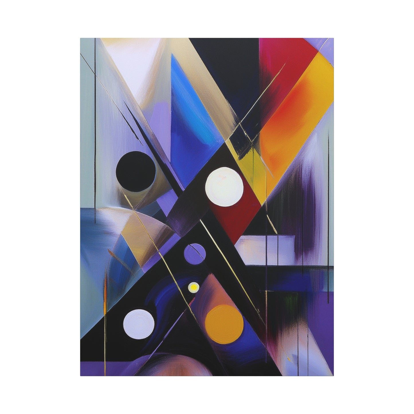 Colors Abstract Painting Print Canvas 20x24,20x30,24x30, 24x32,24x36,30x40, 32x48,36x48,40x60 Pine-Wood Inner Frame ABS-35