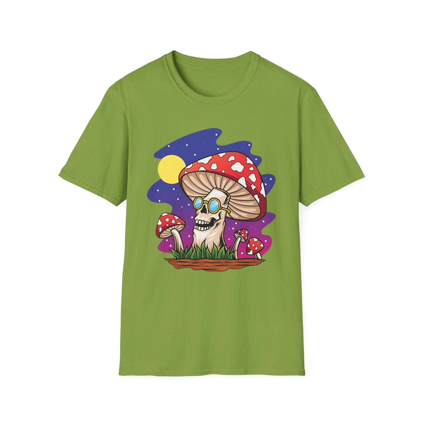 Mashroom Mushroom Tee Shirt Unisex Funny Fungus Design Softstyle 64000 Cotton Tee
