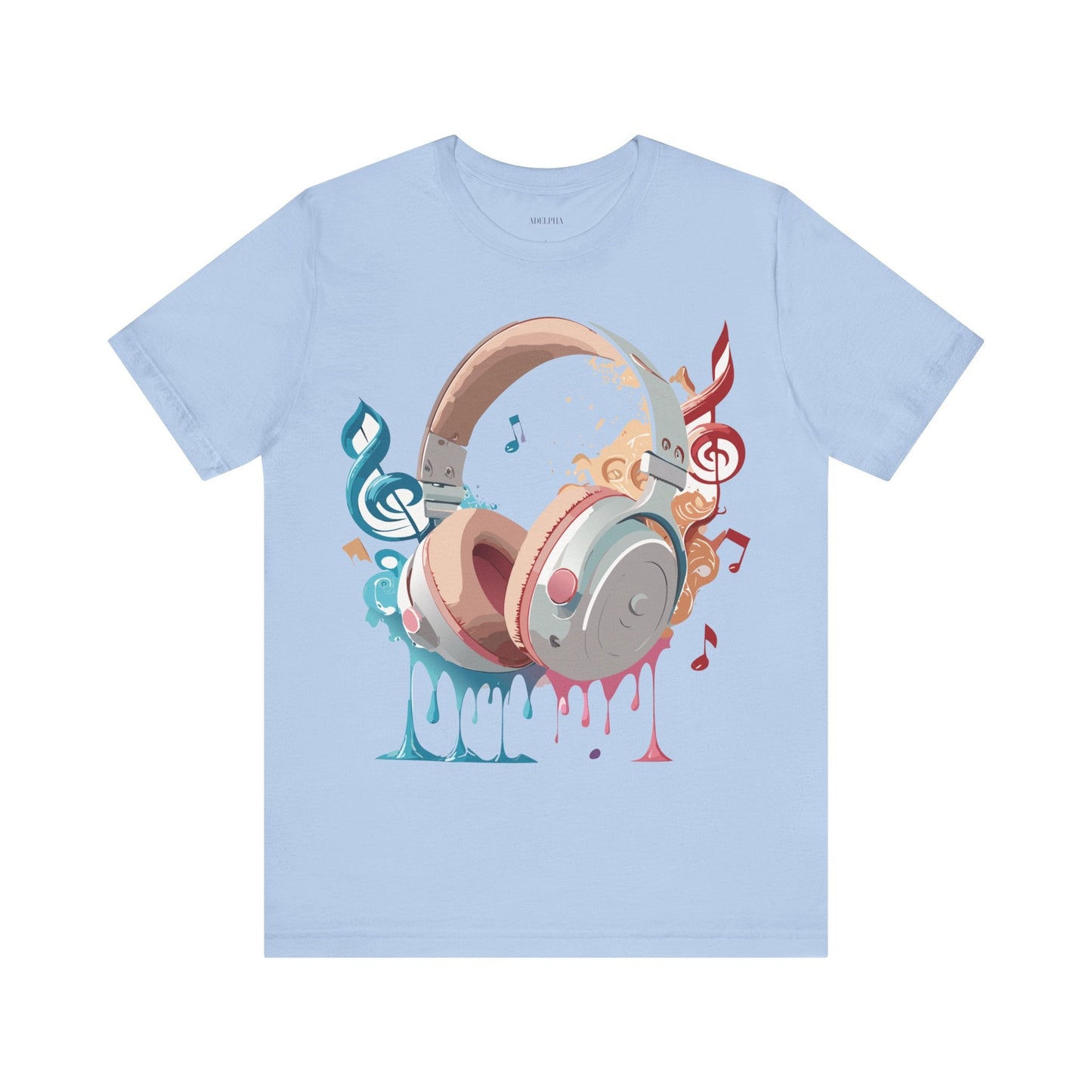 Music Graphic Unisex 100 Cotton Vintage Art with Musical Elements Tee 97