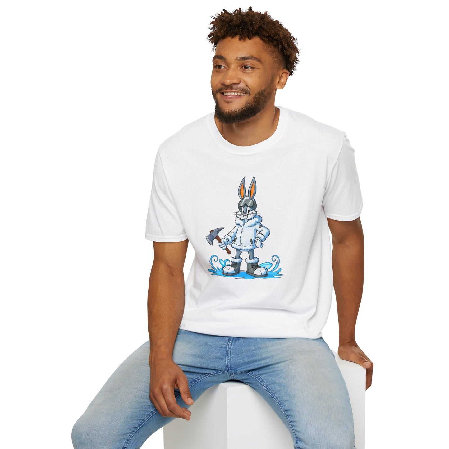 Bugs Bunny T Shirt Unisex Cartoon Animation Graphic Tee Softstyle Short Sleeve By Gildan 64000