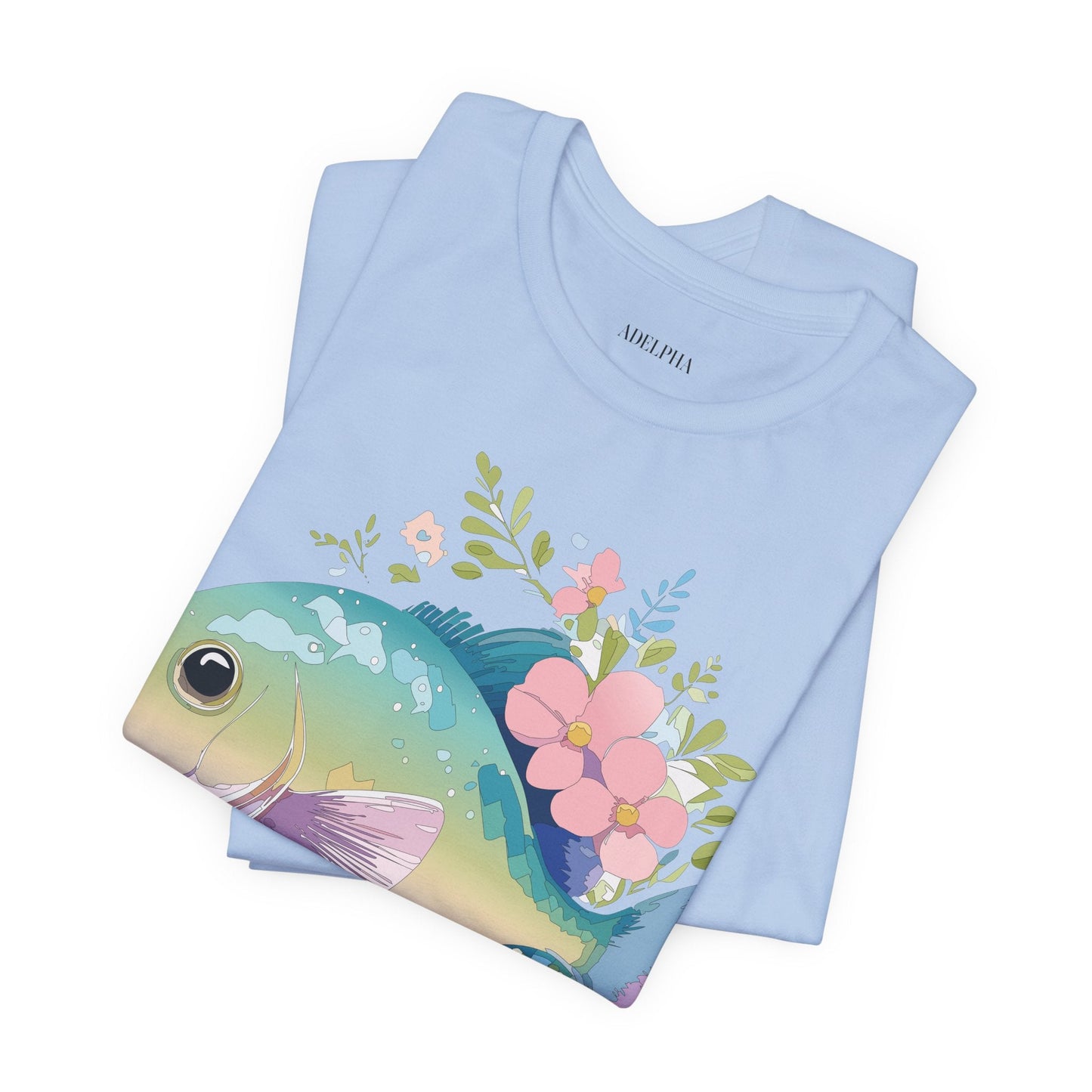Fish Graphic Unisex 100 Cotton Vintage Artwork Tee 1