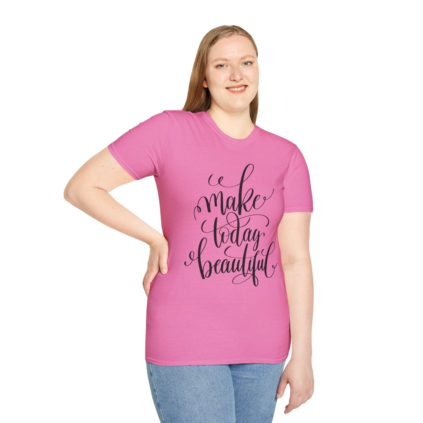 Positive Slogan T Shirt Unisex Softstyle Gildan 64000 With Positive Words And Good Quotes Art Tee